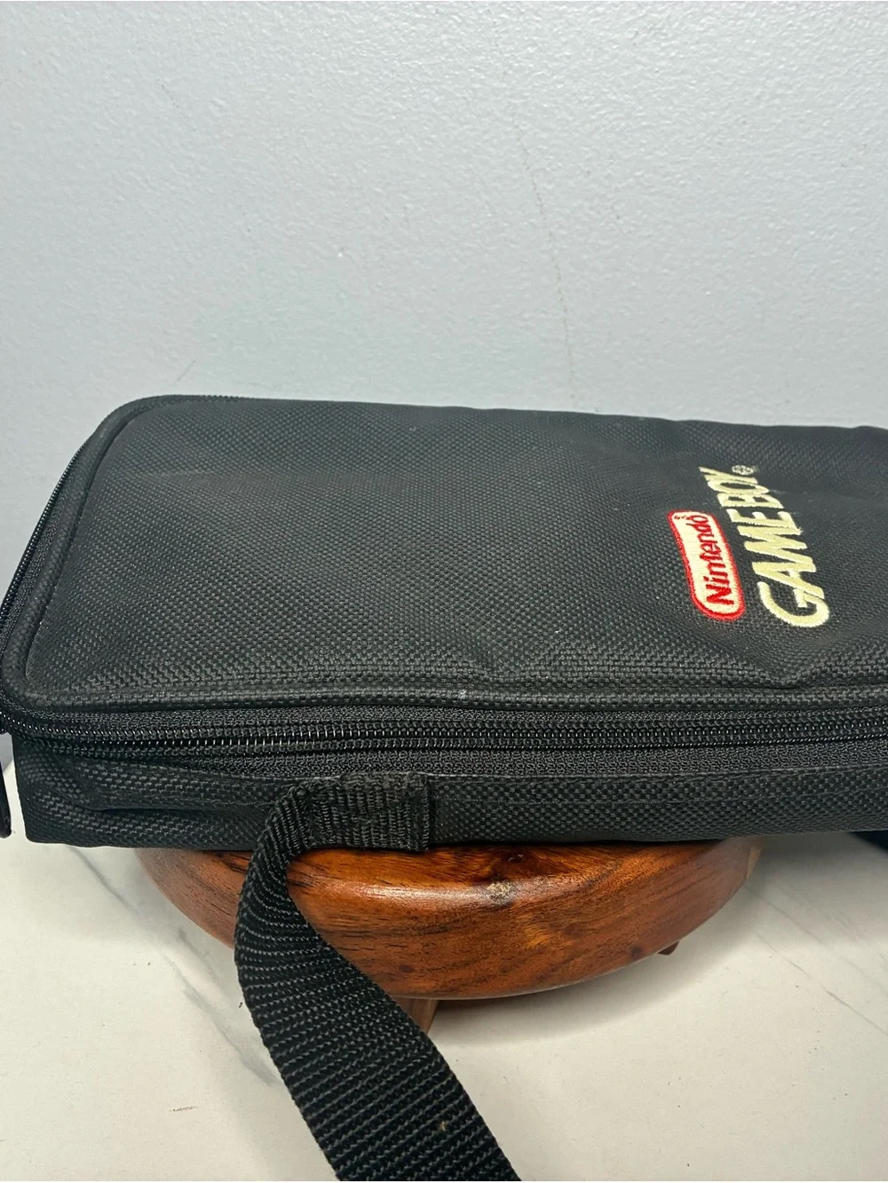 Nintendo Game Boy Carrying Case Bag Black Shoulder Strap Vintage